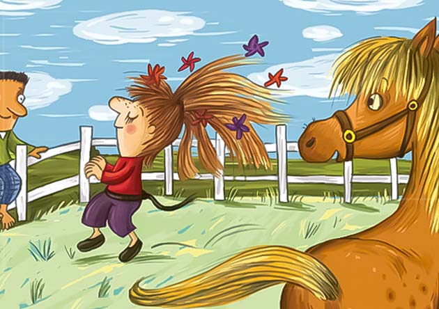Locken, Pony, Pferdeschwanz